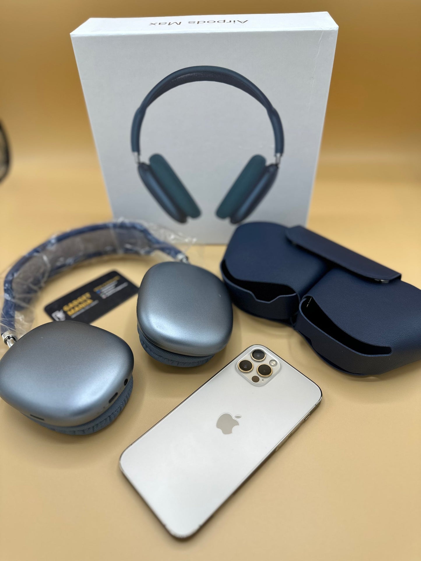 Airpods Max 2 Master Clone | Wireless Headphone Premium | Pop Up,Crown Working & Free Leather Case (IOS+ Android Feels Like Original)
