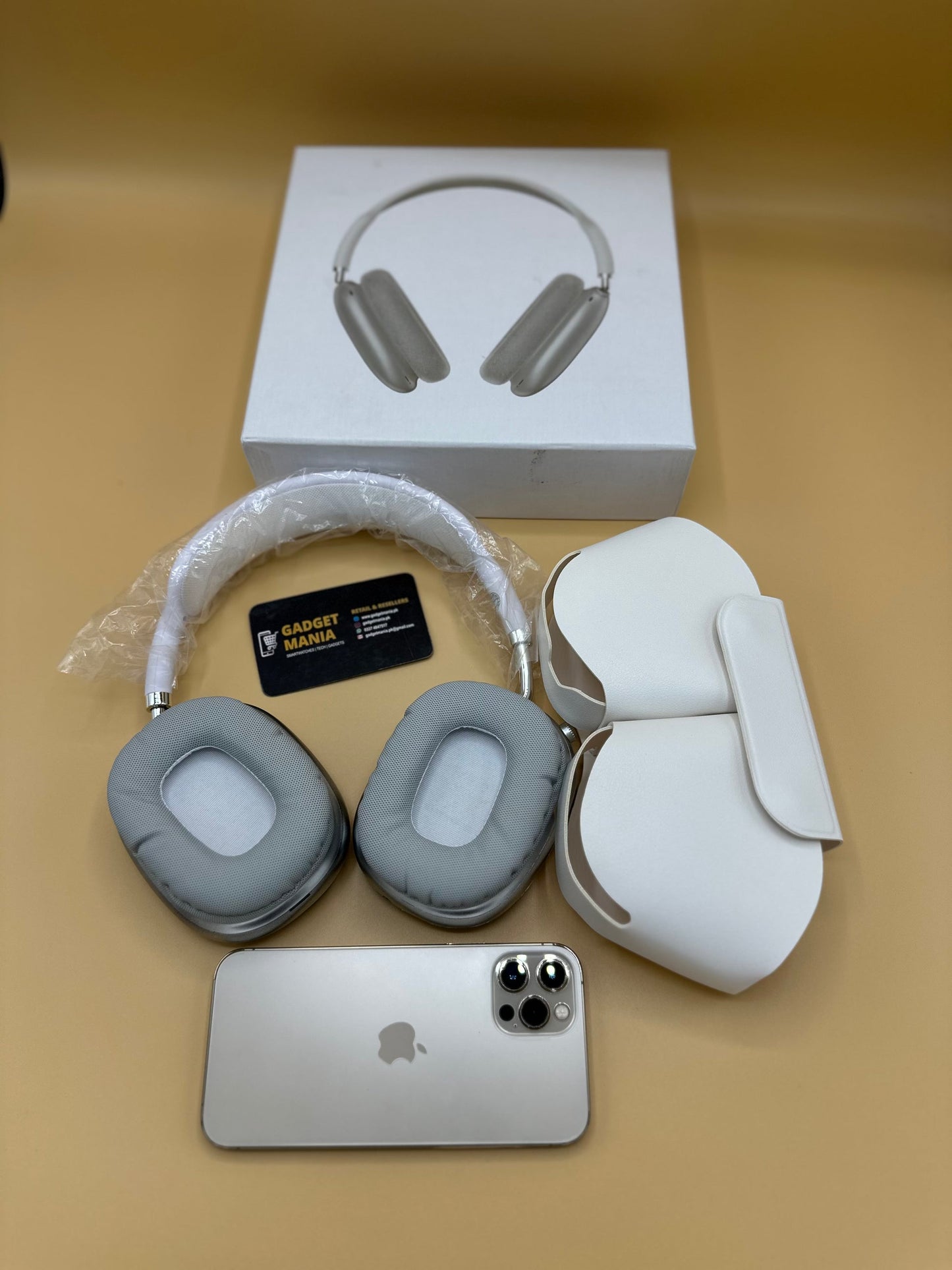 Airpods Max 2 Master Clone | Wireless Headphone Premium | Pop Up,Crown Working & Free Leather Case (IOS+ Android Feels Like Original)