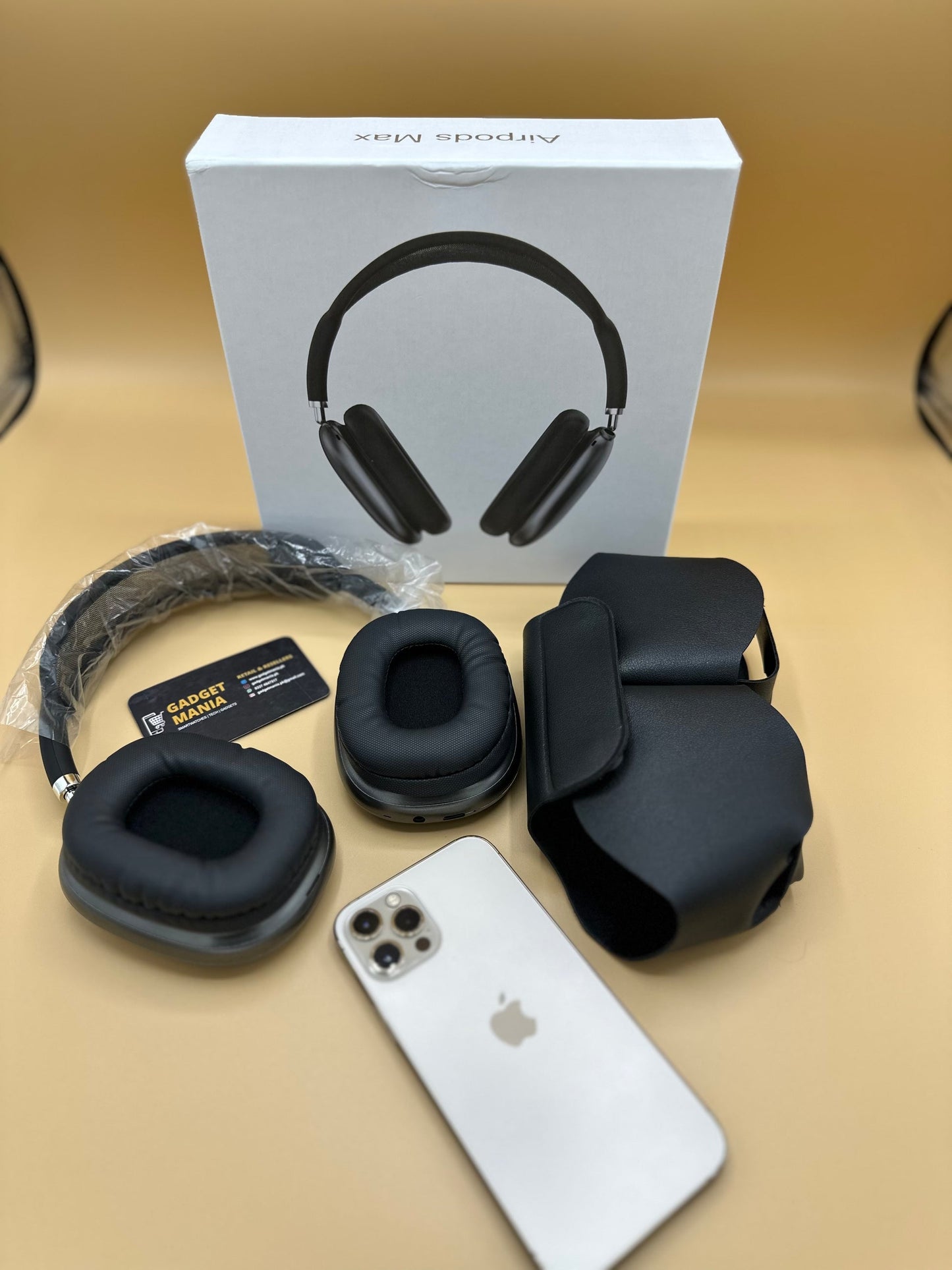 Airpods Max 2 Master Clone | Wireless Headphone Premium | Pop Up,Crown Working & Free Leather Case (IOS+ Android Feels Like Original)